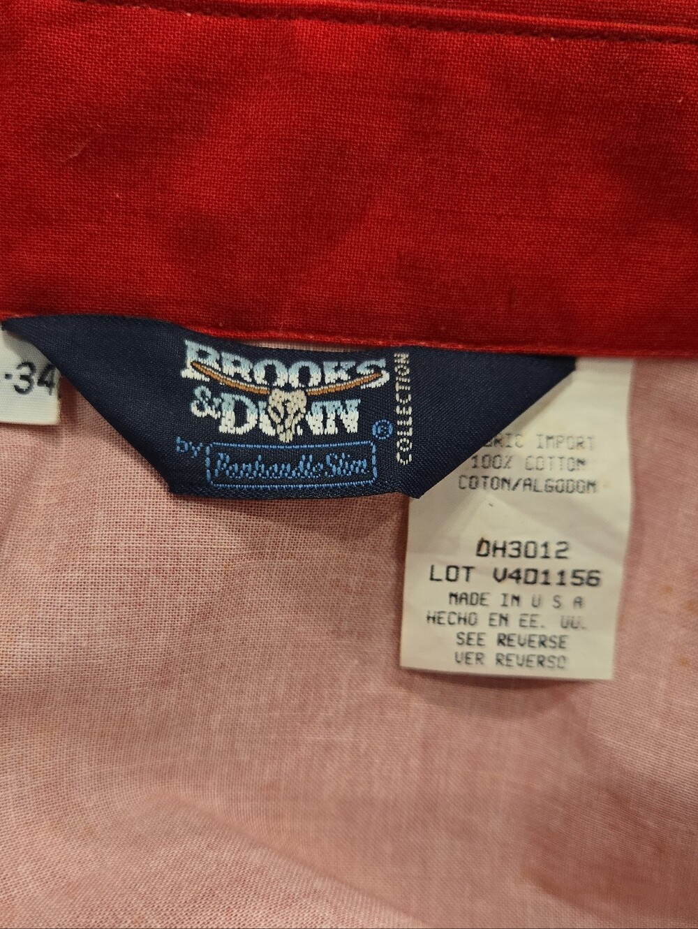 Vintage Brooks & Dunn Shirt Mens Large Red Black Flame Western Cowboy USA 90s - Picture 6 of 9